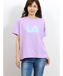 on the day(オンザデイ)/フィラ/FILA コットン クルーネック半袖Ｔシャツ/ライラック