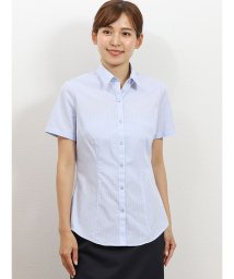 TAKA-Q(タカキュー)/形態安定レギュラーカラー半袖シャツ/サックス
