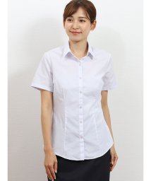 TAKA-Q(タカキュー)/形態安定レギュラーカラー半袖シャツ/パープル