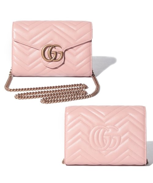GUCCI(グッチ)/【GUCCI】チェーンショルダー ／ GG MARMONT  【PERFECT PINK】/ピンク