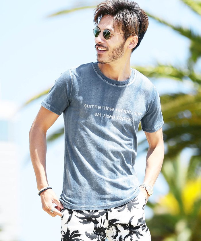 ジギーズショップ Jiggys Shop インディゴtシャツ Tシャツ 半袖 無地 ポケt 胸ポケット ティーシャツ デニム クルーネック ｖネック Magaseek