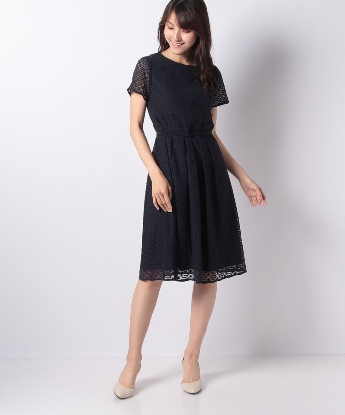 セール レーシー半袖ワンピ ス レリアン Leilian Magaseek