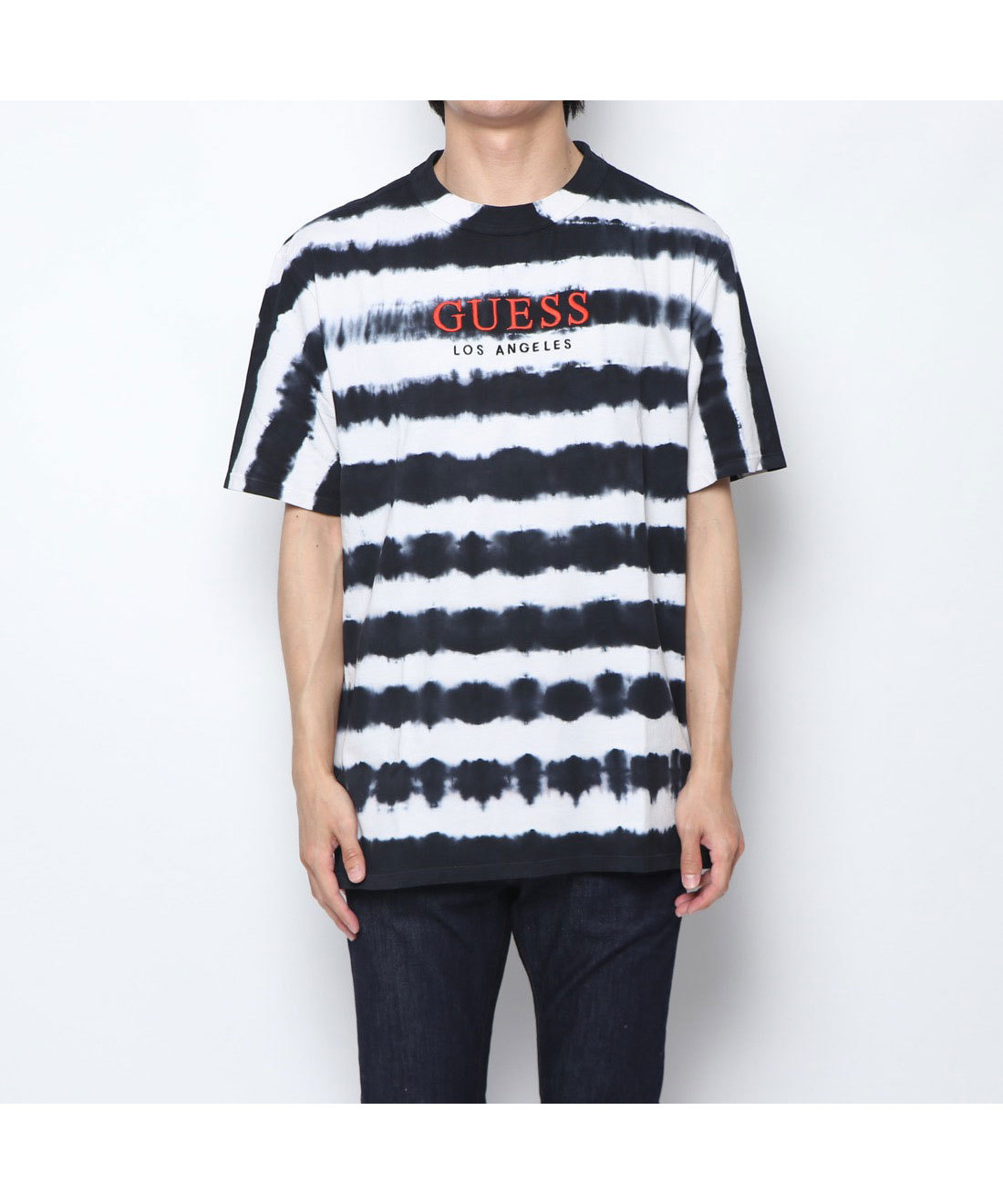 guess multi stripe tee