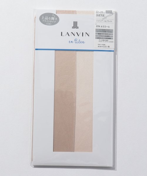 LANVIN en Bleu(ladies socks)(ランバンオンブルー（レディスソックス）)/ブライトパンスト(ひざ下丈)/ルミエール