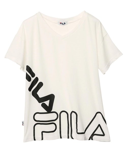 Ranan(ラナン)/<FILA>プリントTシャツ        /オフホワイトビッグ