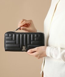 LANVIN en Bleu(BAG)(ランバンオンブルー（バッグ）)/ベルシー ラウンドファスナー長財布/ブラック