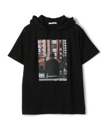 RATTLE TRAP(ラトルトラップ)/昇華転写プリント＆エンボス加工Tシャツ/ブラック