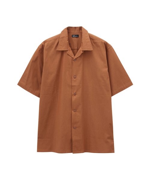 MAC HOUSE(men)(マックハウス（メンズ）)/Real Standard オープンカラーシャツ PM193－MF105/オレンジ