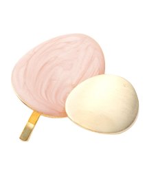 cream dot(クリームドット)/ニュアンスカラーのマーブル柄×メタルポニーフック/ピンク
