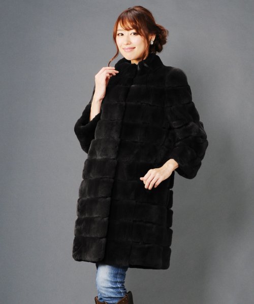 レッキス ファー コート 七分袖 レッキス