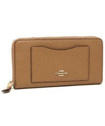 COACH(コーチ)/COACH 財布 アウトレット コーチ F54007 クロスグレインレザー アコーディオン ジップウォレット 長財布/ブラウン