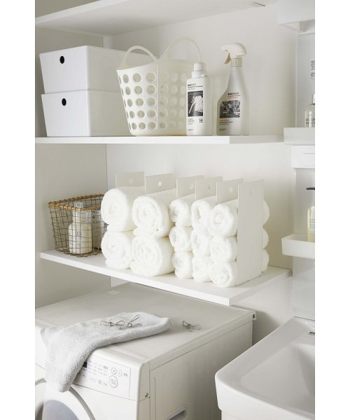 ハンガー収納ラック プレート ホワイト ヤマザキ Yamazaki Magaseek