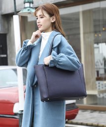 UNGRID bag(アングリッド　バッグ)/スムース A4多機能トートBAG/NVY