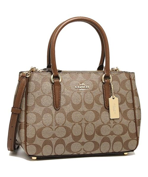 COACH(コーチ)/コーチ トートバッグ ショルダーバッグ アウトレット レディース COACH F67027 IME74 カーキ ブラウン/カーキ/サドル