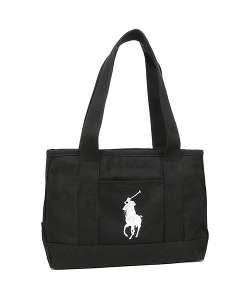 ポロ ラルフローレン トートバッグ レディース Polo Ralph Lauren Ra ブラック ホワイト ポロ ラルフローレン Polo Ralph Lauren Magaseek