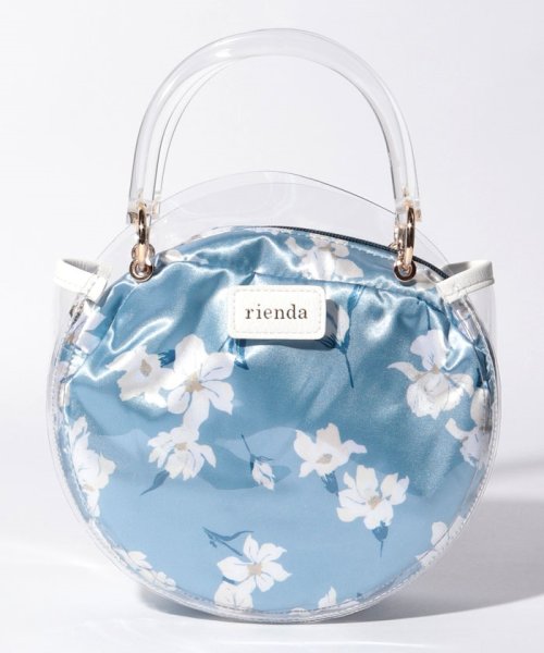 rienda(BAG)(リエンダ（バッグ）)/【rienda】VINYL FLOWER PRINT MINI SHOULDER/SAX