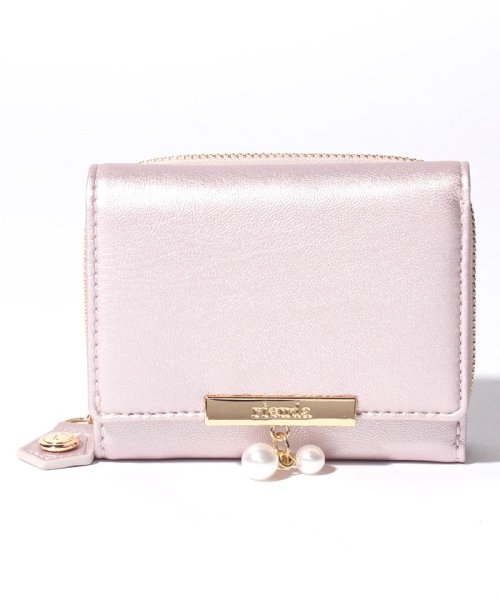 rienda(BAG)(リエンダ（バッグ）)/【rienda】PEARL THREE FOLD FLAP WALLET/PI