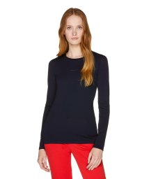 BENETTON (women)(ベネトン（レディース）)/ロゴクルーネック長袖Tシャツ・カットソー/ネイビー