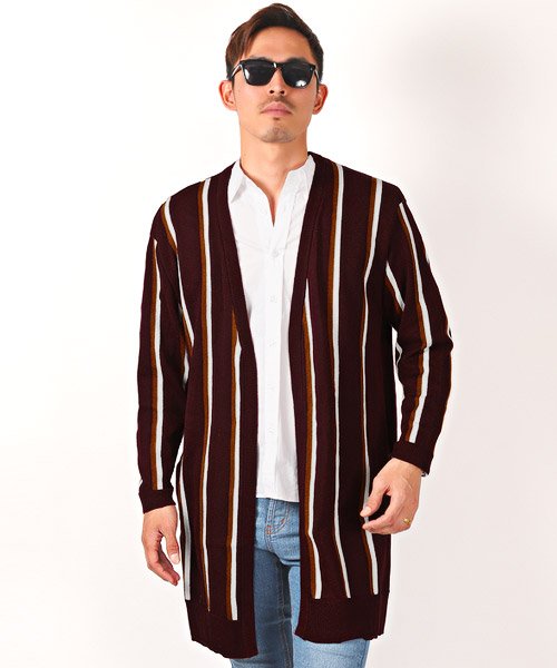 セール 麻混ストライプロングカーディガン カーディガン メンズ 長袖 麻 ロング丈 ストライプ ラグスタイル Luxstyle Magaseek セール 麻混ストライプロングカーディガン カーディガン メンズ 長袖 麻 ロング丈 ストライプ ラグスタイル Luxstyle Magaseek