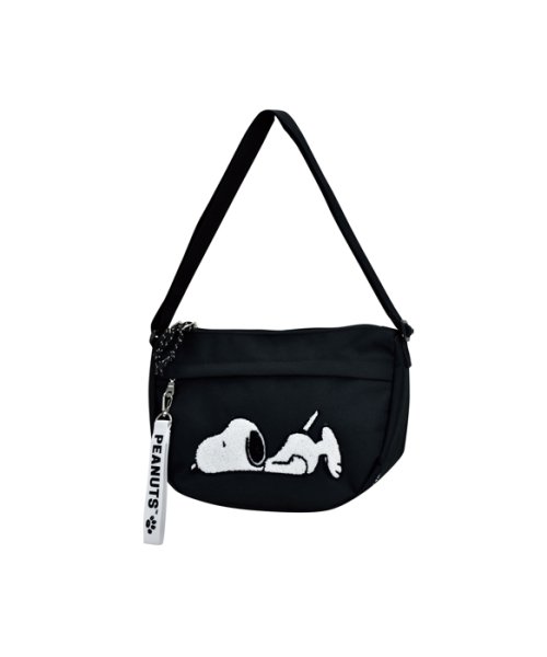 Snoopy スヌーピー ねそべりスヌーピー ショルダーバッグ 斜め掛け ランナー Runner Magaseek