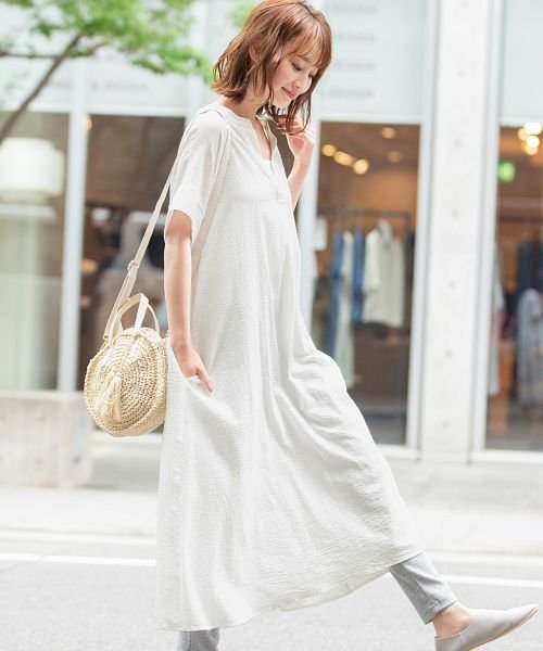 綿100 後ろボタンスキッパーシャツワンピース Happy急便 By Verita Jp Happy Exp Magaseek