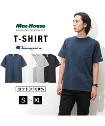 MAC HOUSE(men)(マックハウス（メンズ）)/Champion チャンピオン プリントTシャツ C3－M349/ホワイト