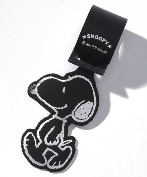 SNOOPY Leather Collection(スヌーピー)/スヌーピー　ラゲッジタグ/ブラック