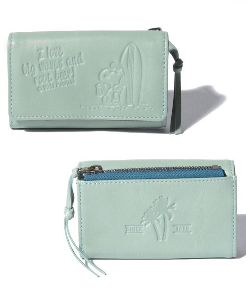 SNOOPY Leather Collection(スヌーピー)/スヌーピー　革キーケース/ブルー