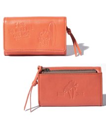 SNOOPY Leather Collection(スヌーピー)/スヌーピー　革キーケース/オレンジ