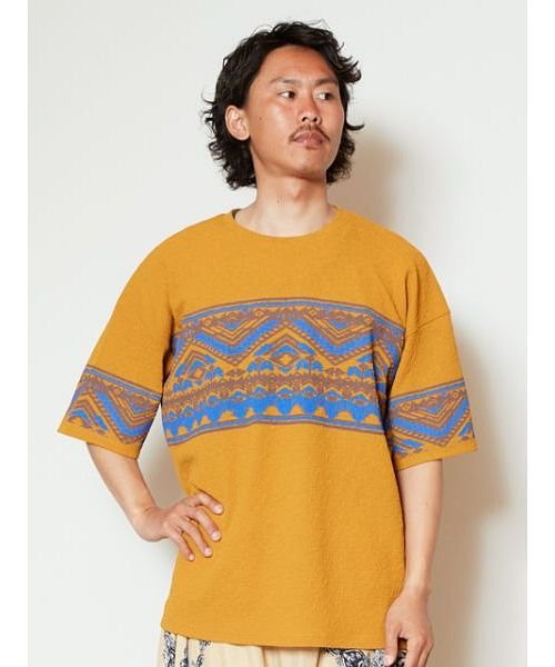 チャイハネ ネイティブ柄メンズビッグシルエットtシャツ Cas 9502 チャイハネ Cayhane Magaseek