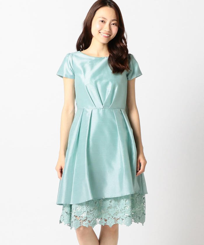 裾レースシャンタンドレス ミッシュマッシュ Misch Masch Magaseek