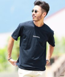 JIGGYS SHOP(ジギーズショップ)/KANGOL (カンゴール) 刺繍ロゴTシャツ / Tシャツ クルーネック メンズ 半袖 ティーシャツ/ネイビー