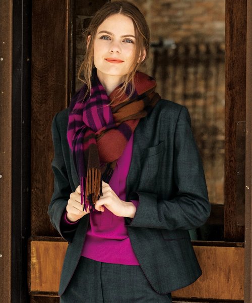 セール】【セットアップ対応商品】ロロピアーナノーカラージャケット  