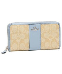 COACH(コーチ)/コーチ 財布 アウトレット COACH F54630 IMO5l アコーディオン ジップ ウォレット シグネチャー キャンバス レディース 長財布/コーンフラワー