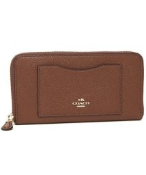 COACH(コーチ)/COACH 財布 アウトレット コーチ F54007 クロスグレインレザー アコーディオン ジップウォレット 長財布/サドル