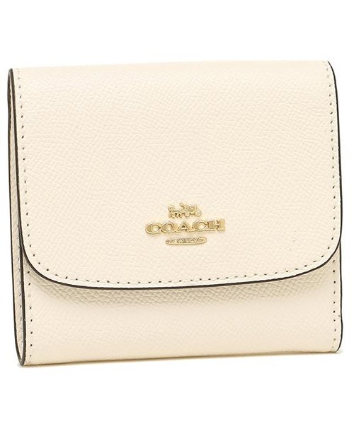 COACH(コーチ)/コーチ COACH 財布 アウトレット F87588 クロスグレインレザー スモールウォレット レディース 二つ折り財布/チョーク