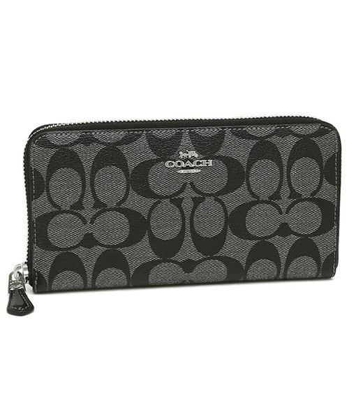 COACH(コーチ)/コーチ 長財布 アウトレット レディース COACH F39670 SVGM ブラックシルバー/ブラック