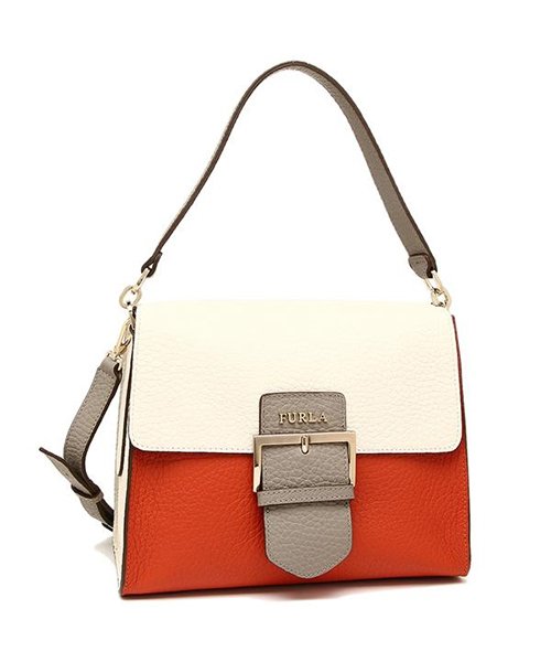 セール フルラ ショルダーバッグ アウトレット レディース Furla Bmv0 Cho ホワイト オレンジ フルラ Furla Magaseek