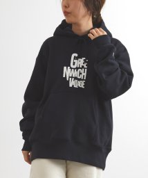 ADAM ET ROPE'(アダム　エ　ロペ)/【Champion】リバースウィーブ グラフィックパーカ/UNISEX/ブラック（01）