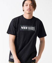 MAJESTIC(マジェスティック)/Majestic【マジェスティック】S/S BOX PRINT T/ブラック