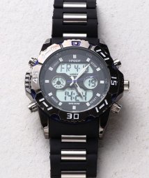 SP(エスピー)/【HPFS】アナデジ アナログ&デジタル腕時計 HPFS1510 メンズ腕時計 デジアナ/ブラック×ブルー
