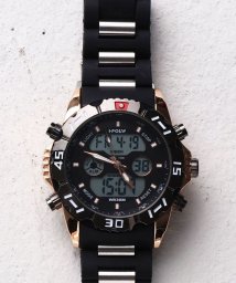 SP(エスピー)/【HPFS】アナデジ アナログ&デジタル腕時計 HPFS1510 メンズ腕時計 デジアナ/ピンクゴールド×ブラック