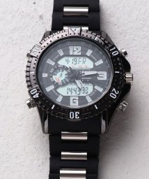 SP(エスピー)/【HPFS】アナデジ アナログ&デジタル腕時計 HPFS1702 メンズ腕時計 デジアナ/ブラック×ブラック1
