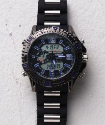 SP(エスピー)/【HPFS】アナデジ アナログ&デジタル腕時計 HPFS1702 メンズ腕時計 デジアナ/ブラック×ブルー1