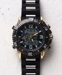 SP(エスピー)/【HPFS】アナデジ アナログ&デジタル腕時計 HPFS1702 メンズ腕時計 デジアナ/ゴールド×ブラック1