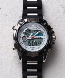 SP(エスピー)/【HPFS】アナデジ アナログ&デジタル腕時計 HPFS612 メンズ腕時計 デジアナ/ホワイト系