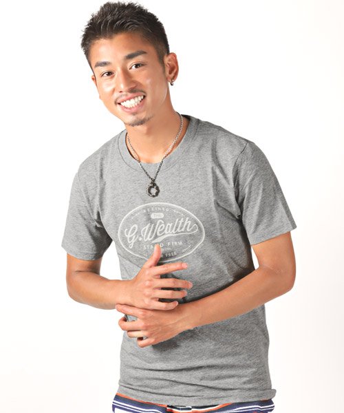 セール アメカジプリント半袖tシャツ Tシャツ メンズ 半袖 ロゴ プリント ラグスタイル Luxstyle Magaseek