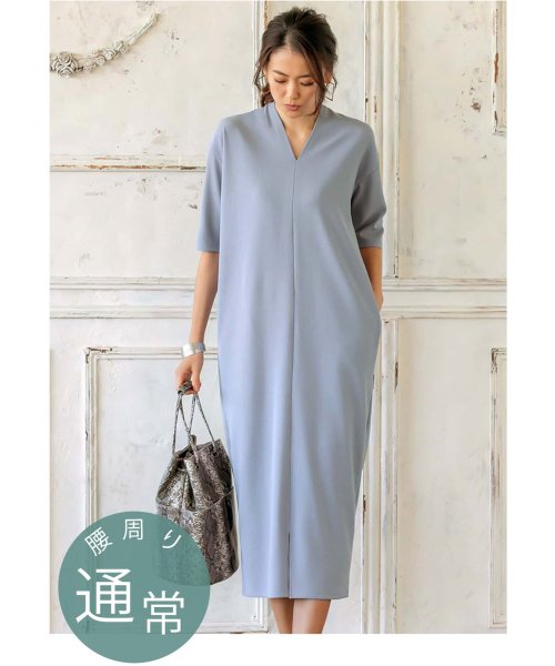 ロング丈サマーリラックスvネックワンピース スタイルデリ Style Deli Magaseek
