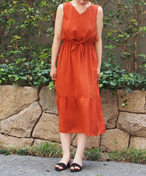 セール ドビーストライプマキシワンピース インタープラネット Interplanet Magaseek