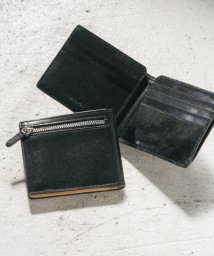 MURA(ムラ)/MURA 財布 メンズ 二つ折り 薄型 スキミング防止 イタリアンレザー ブライドルレザー/イタリアンレザー/ブラック
